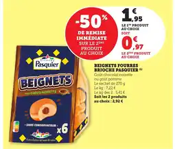 Maximarché PASQUIER Beignets fourres brioche offre