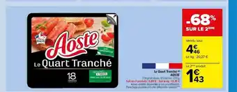 Carrefour Market Le Quart Tranché Aoste offre