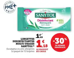 Maximarché SANYTOL Lingettes desinfectantes multi-usages offre