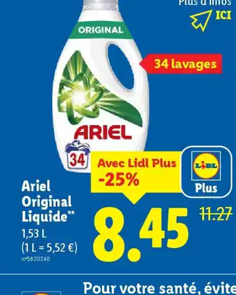 Lidl ARIEL Original Liquide offre