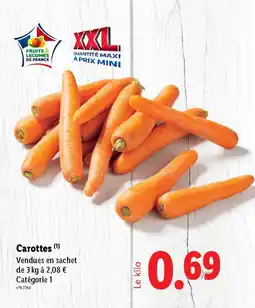 Lidl Carottes offre