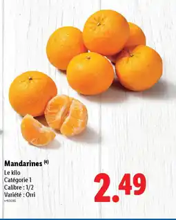 Lidl Mandarines(4) offre