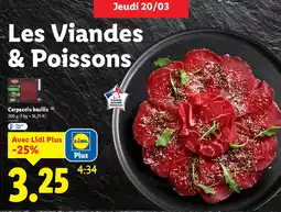 Lidl Carpaccio basilic offre