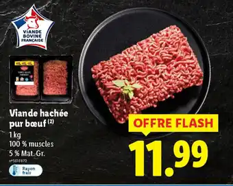 Lidl Viande hachée pur bœuf offre