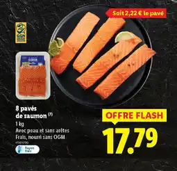 Lidl 8 pavés de saumon offre