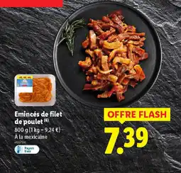 Lidl Emincés de filet de poulet offre