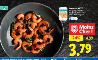 Lidl Crevettes ASC offre