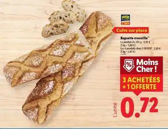 Lidl Baguette croustille offre