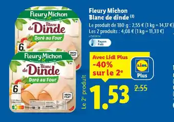 Lidl FLEURY MICHON de dinde offre