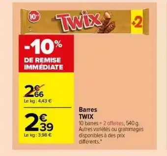 Barres Twix