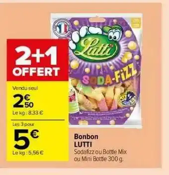 Carrefour Market Bonbon Lutti offre