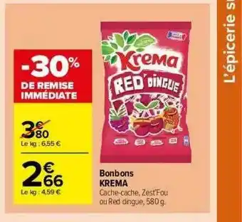 Carrefour Market Bonbons Krema offre