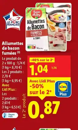 Lidl Allumettes de Bacon offre