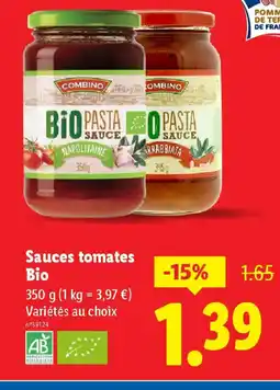 Lidl Sauces tomates offre