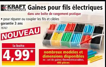 Norma KRAFT WERKZUG Gaines pour fils électriques offre