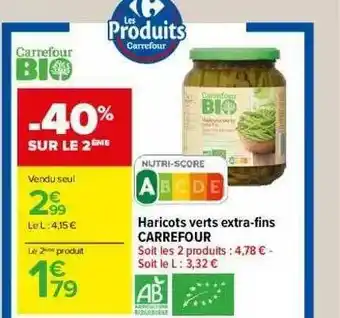 Carrefour Market Haricots Verts Extra-fins Carrefour offre