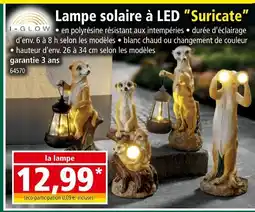 Norma I-GLOW Lampe solaire à LED Suricate offre