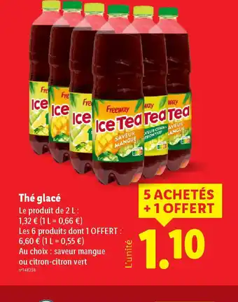 Lidl Thé glacé offre