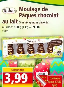 Norma ROHAN CONFISERIE Moulage de Pâques chocolat au lait offre