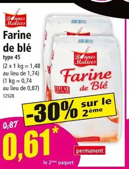 Norma BONNES MALICE Farine de blé offre