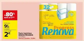 Carrefour Market Papier Hygiénique Renova Progress offre