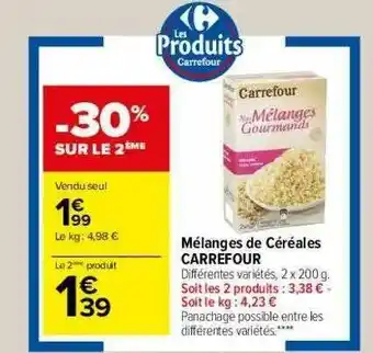 Carrefour Market Mélanges De Céréales Carrefour offre