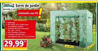 Norma POWER GARDEN Serre de jardin offre