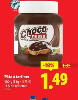 Lidl Pâte à tartiner offre