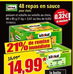 Norma KITEKAT 48 repas en sauce offre