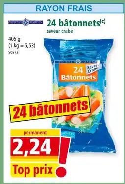 Norma 24 bâtonnets saveur crabe offre