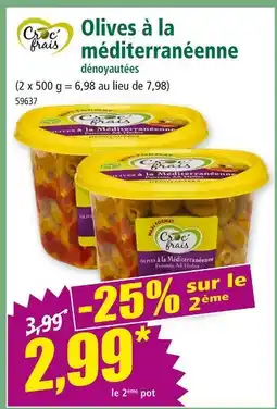 Norma CROC'FRAIS Olives à la méditerranéenne dénoyautées offre