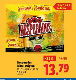 Lidl DESPERADOS Bière offre