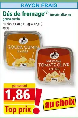 Norma MOULIN D'OR Dés de fromage offre