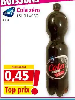 Norma SURF Cola zéro offre