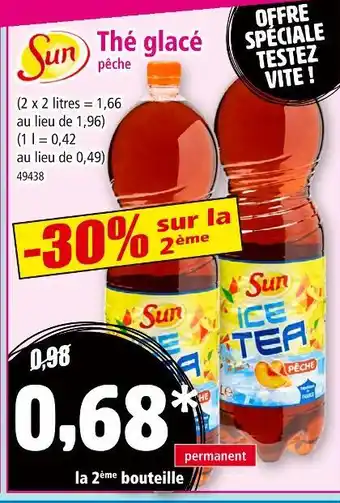 Norma SUN Thé glacé pêche offre