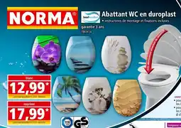 Norma BADKOMFORT Abattant wc en duroplast offre