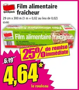 Norma QUICKPACK Film alimentaire fraîcheur offre