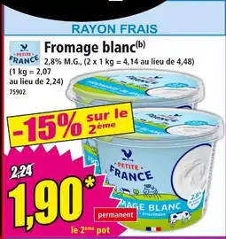 Norma PETITE FRANCE Fromage blanc offre