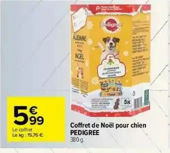 Carrefour Market Coffret De Noël Pour Chien Pedigree offre