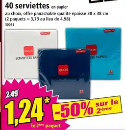 Norma RIMON 40 Serviettes en papier offre