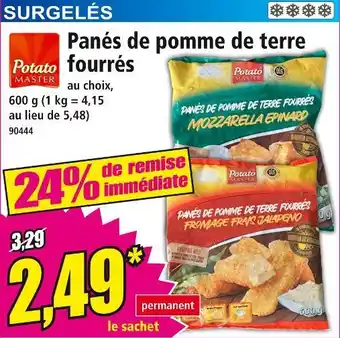 Norma Potato master Panés de pomme de terre fourrés offre