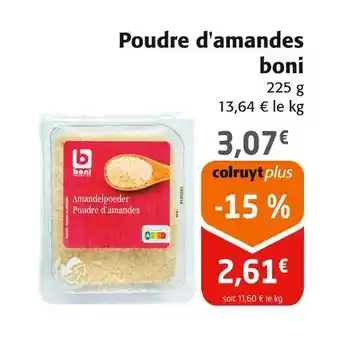 Colruyt boni Poudre d'amandes offre