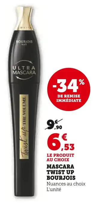 Hyper U BOURJOIS Twist Up Ultra Mascara offre