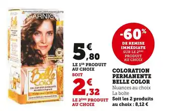 Hyper U BELLE COLOR Coloration Permanente offre