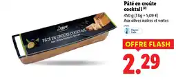 Lidl Pâté en croûte cocktail offre