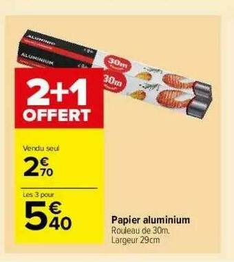 Carrefour Market Papier Aluminium offre