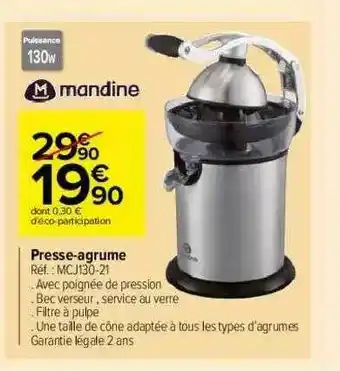 Carrefour Market Presse-agrume Mandine offre