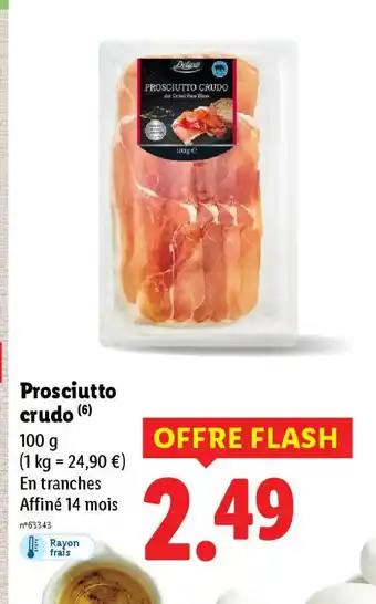 Lidl Prosciutto crudo offre