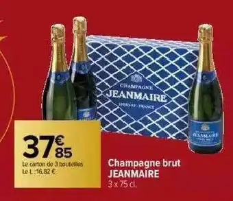 Carrefour Market Champagne Brut Jeanmaire offre