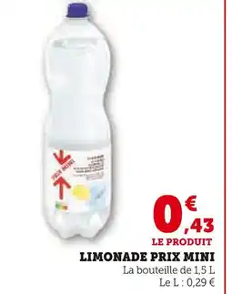 Hyper U Limonade prix mini offre